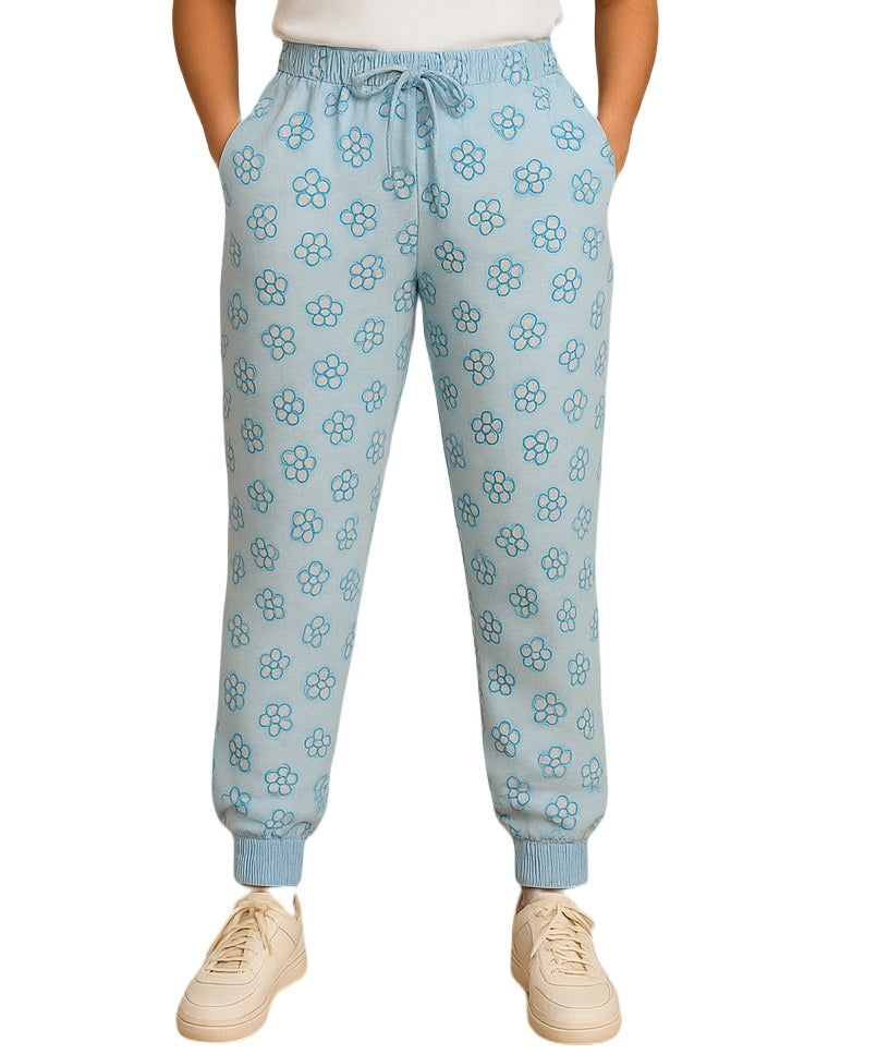 Womens Printed Loopers/ Pyjama