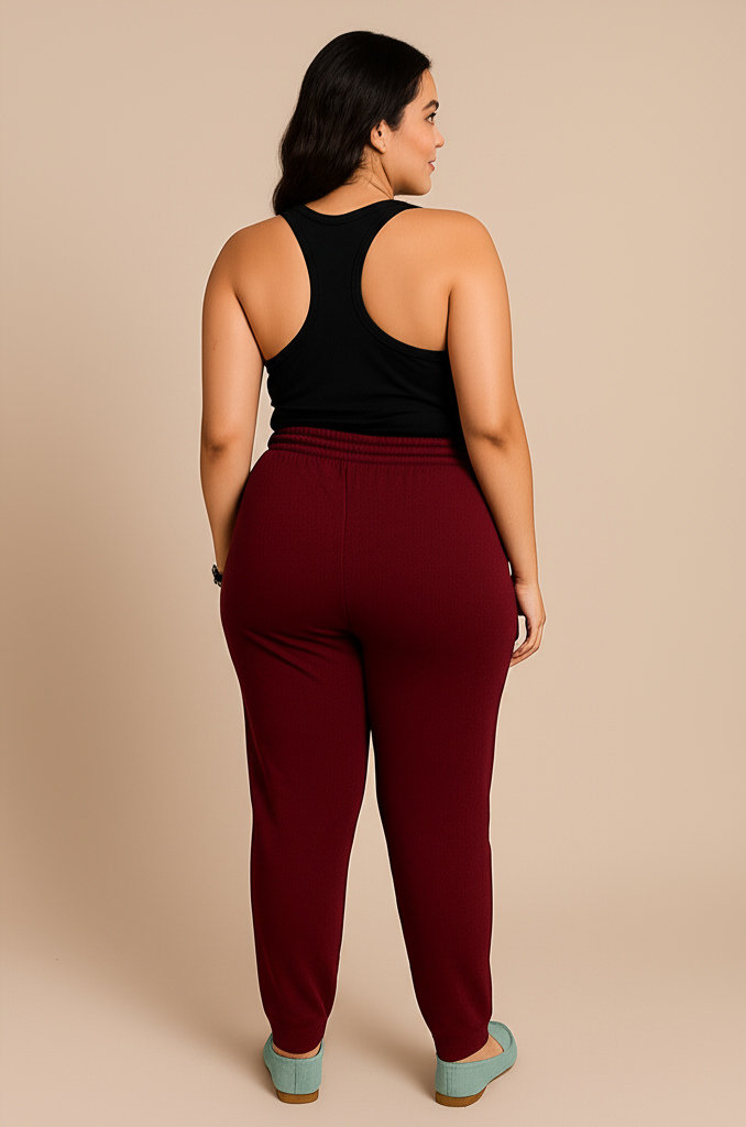 women jogger with zipper pocket