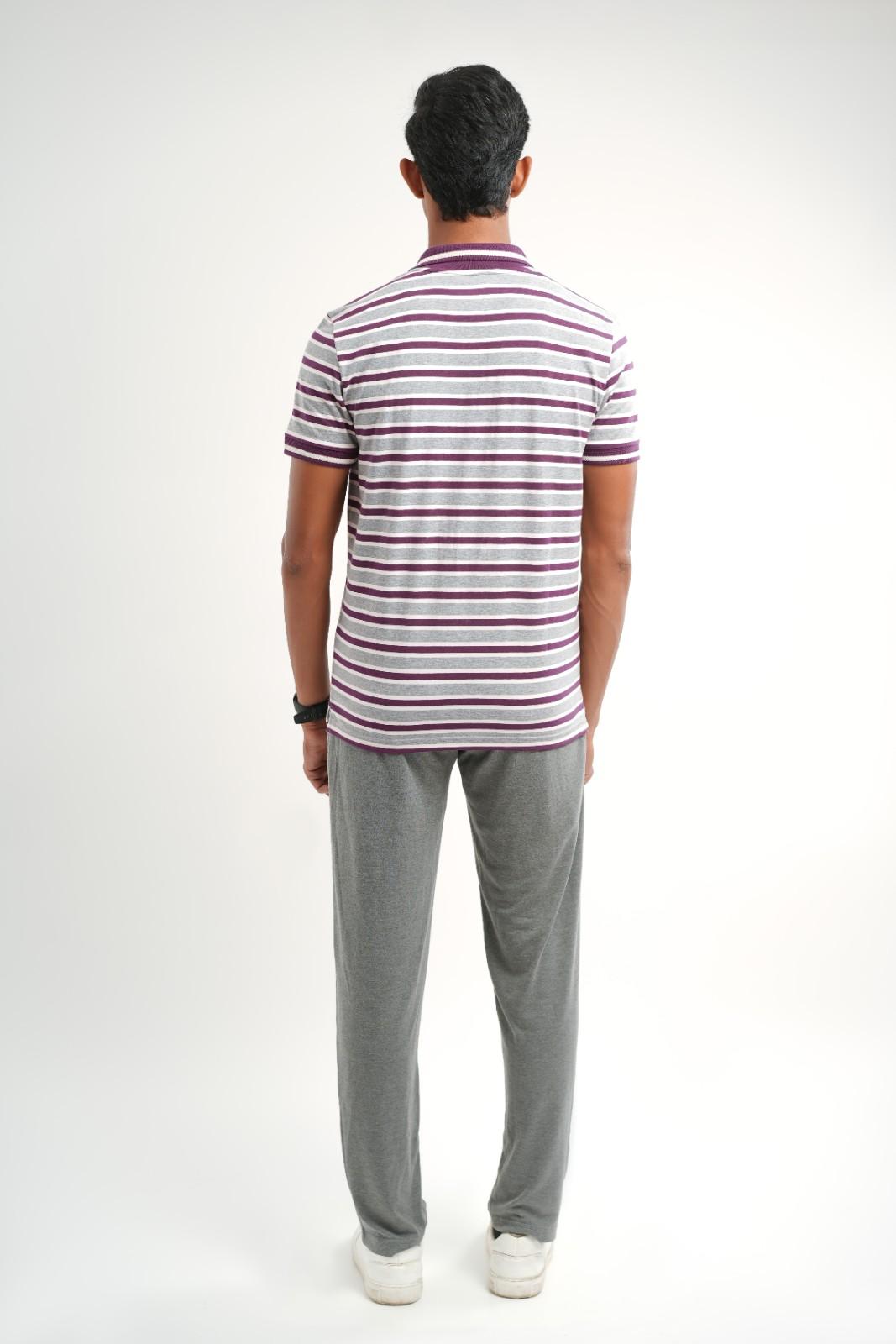 grey wine stripe
