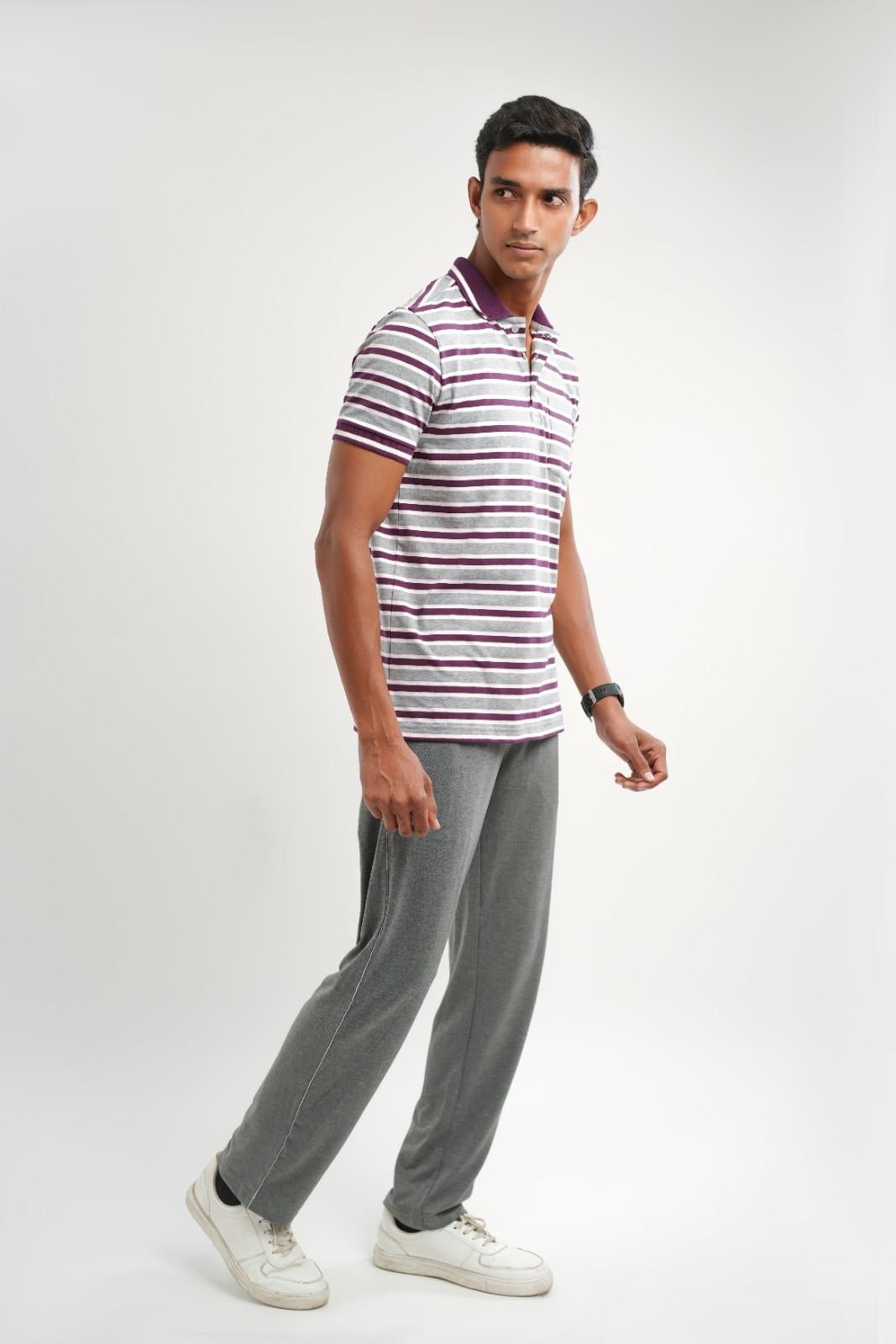 grey wine stripe
