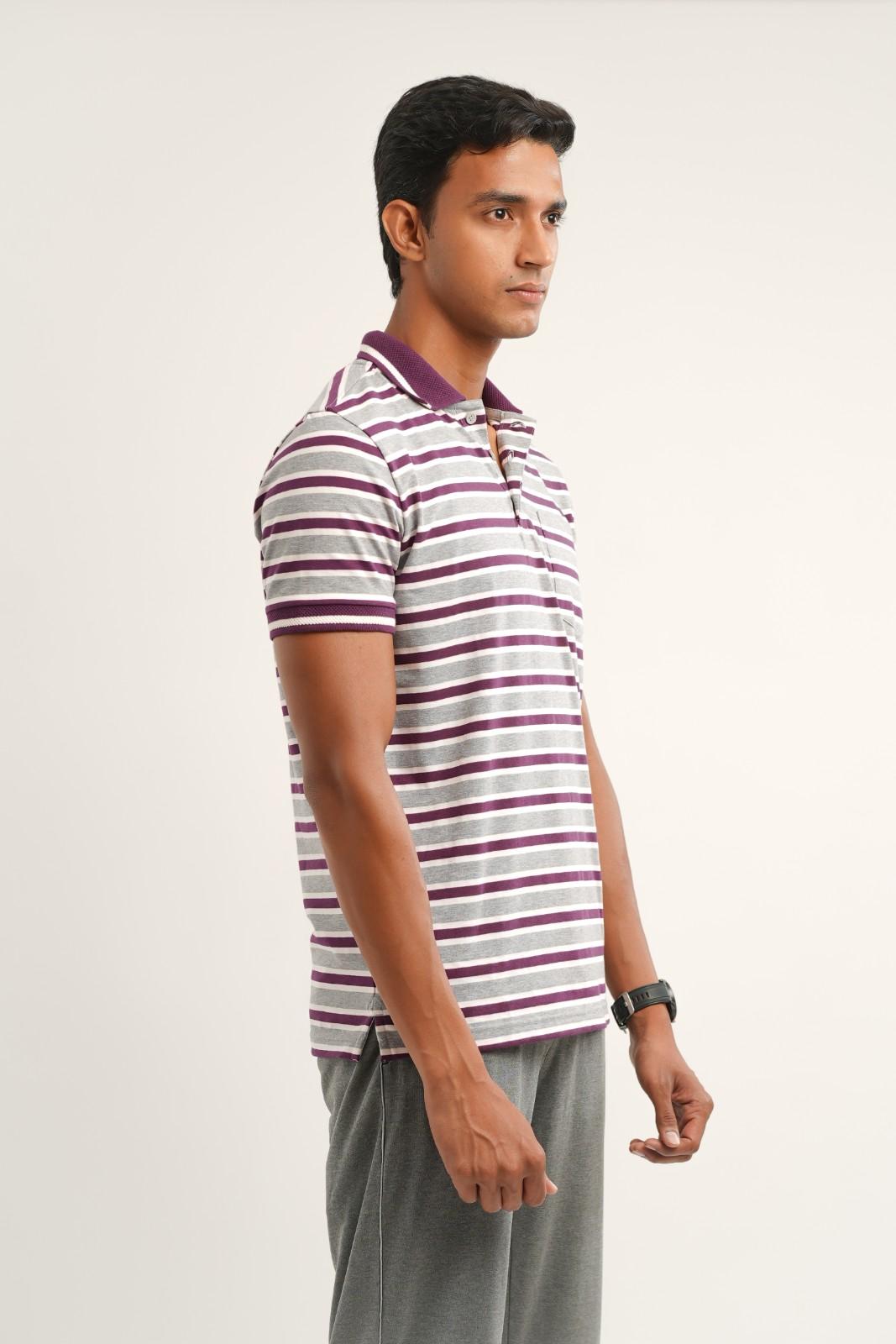 grey wine stripe