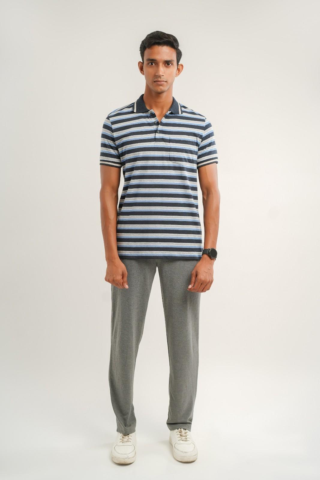 blue grey stripe