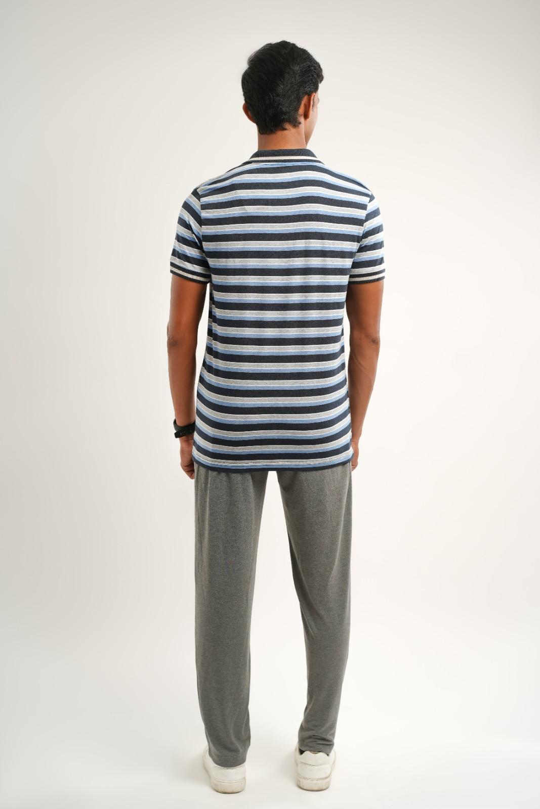 blue grey stripe