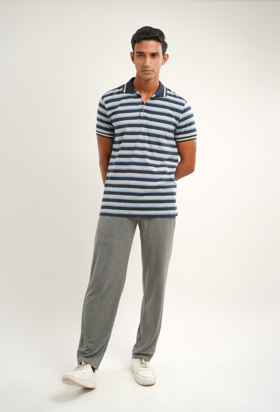 blue grey stripe