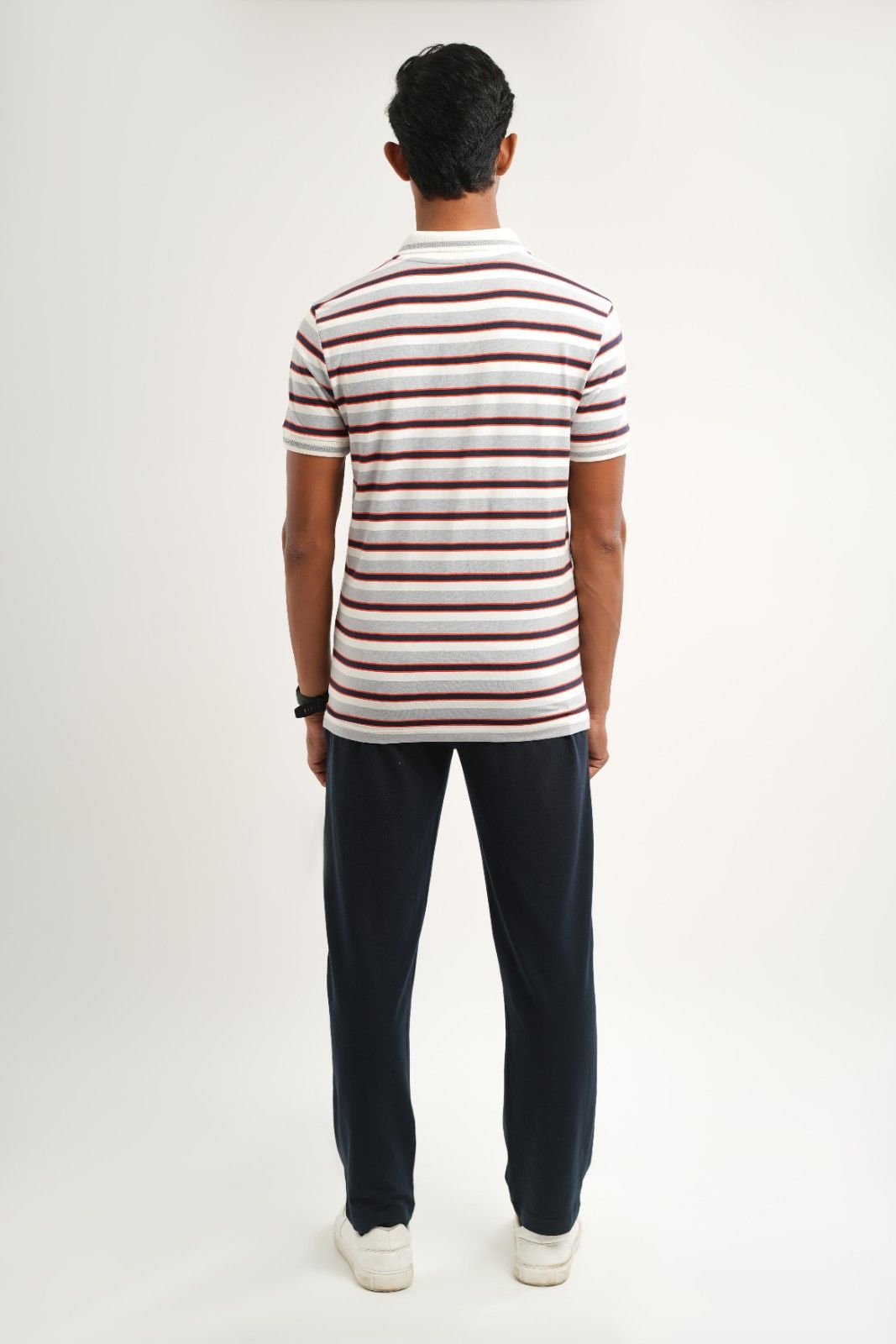cream grey stripe