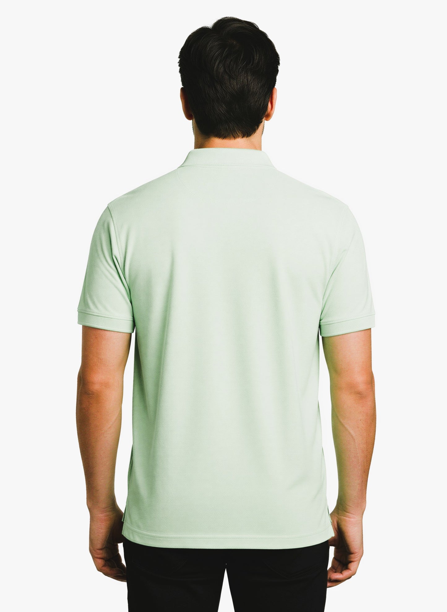 EcoLove Men's Polo T-Shirt, Short Sleeve, Collar Neck, Casual Wear -MINT GREEN