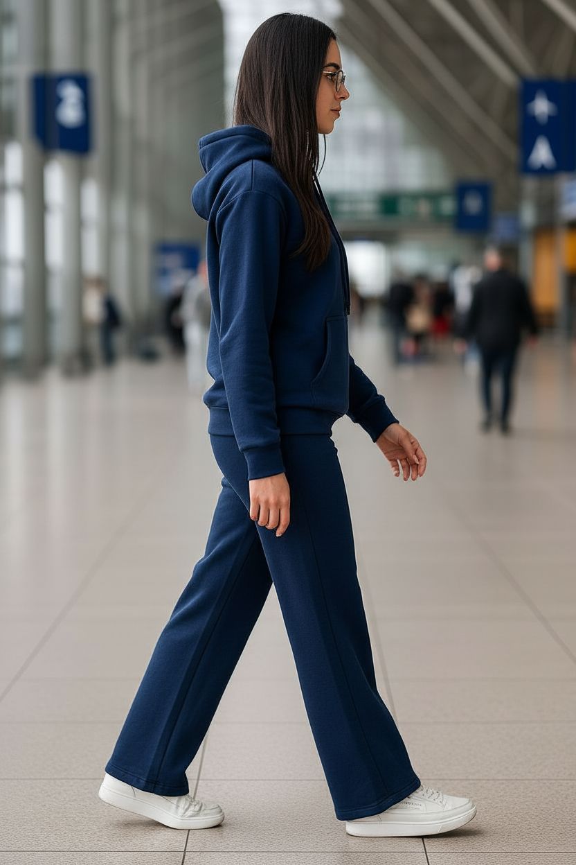 Women's Cord Set Navy Blue