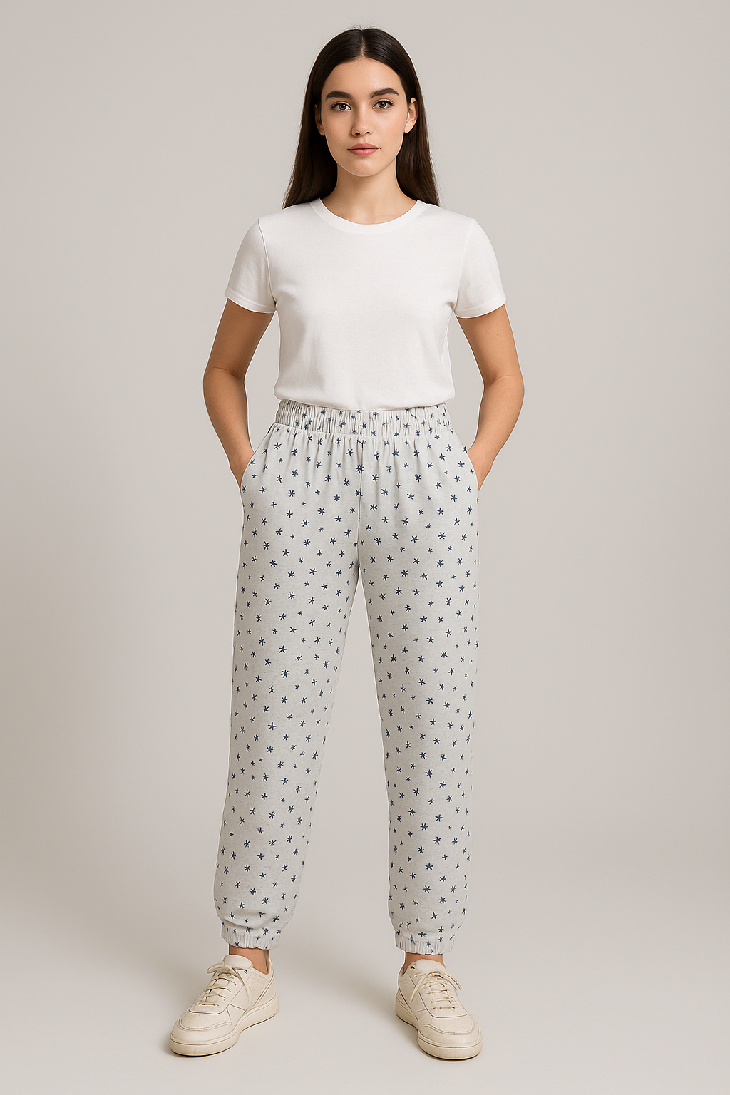 Womens Printed Loopers/ Pyjama