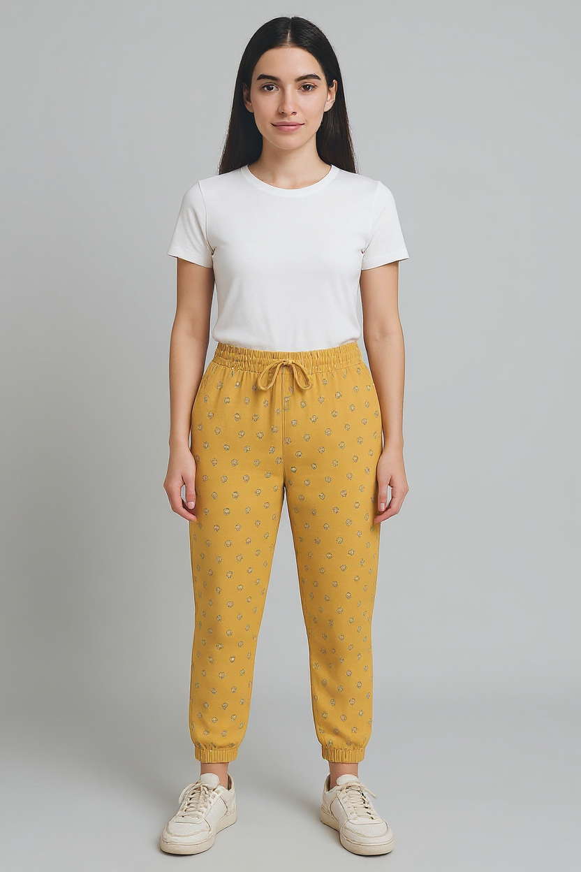 Womens Printed Loopers/ Pyjama