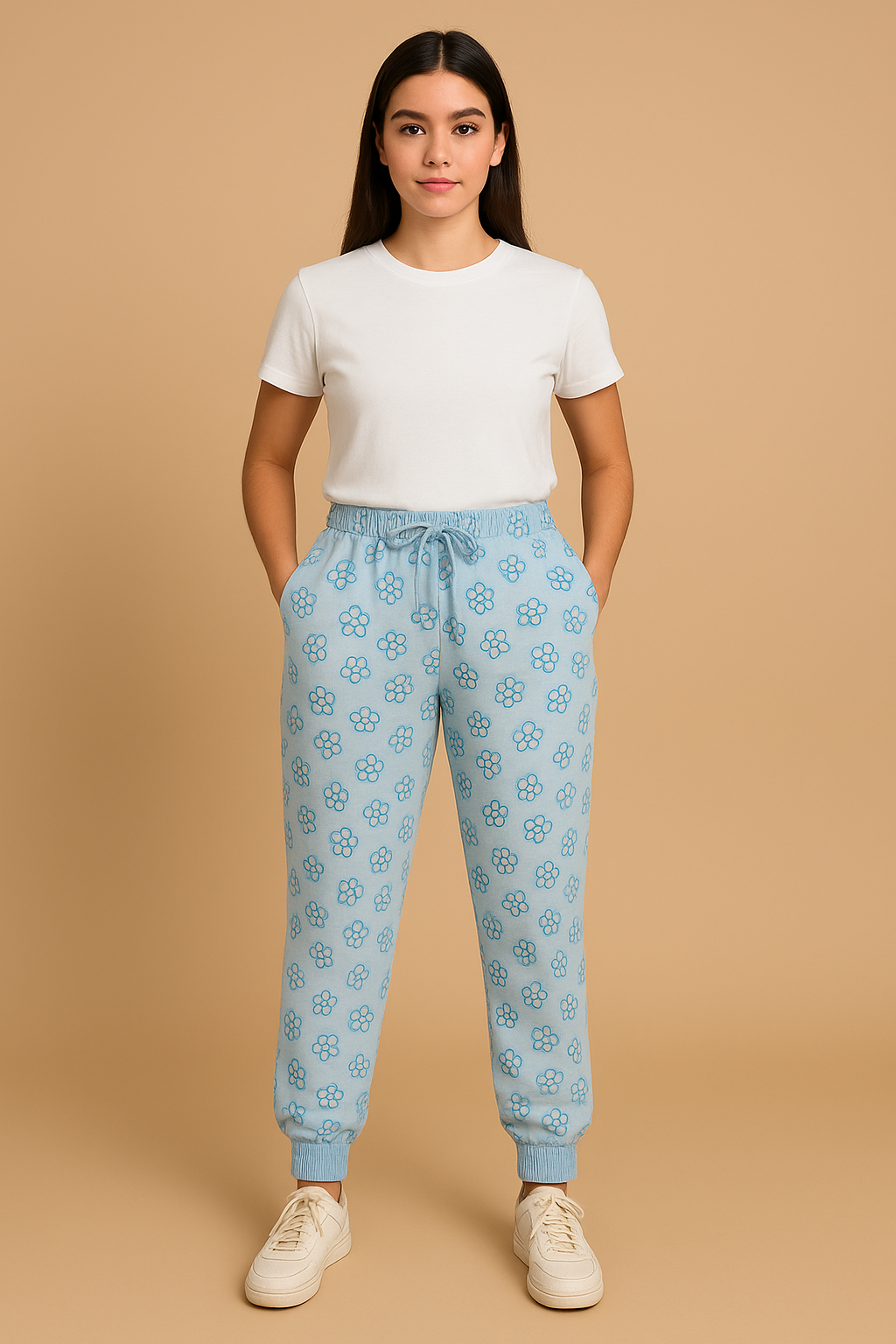Womens Printed Loopers/ Pyjama