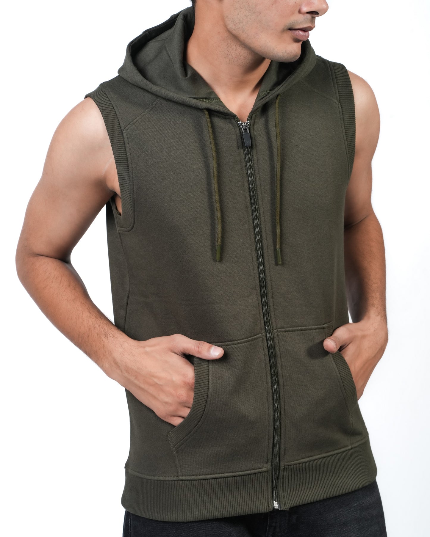 Men Sleeve Less Jacket