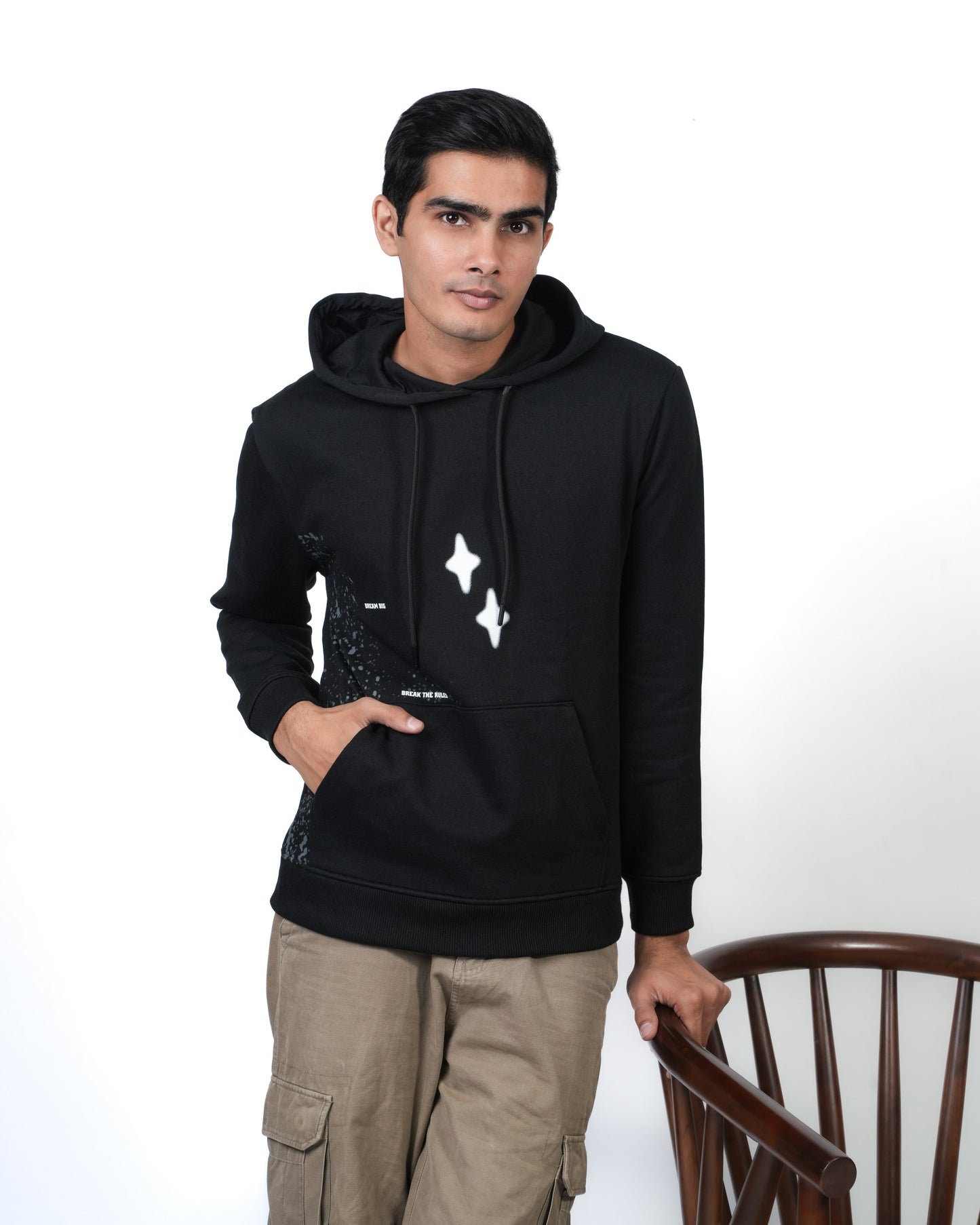 Men Printed Hoodie