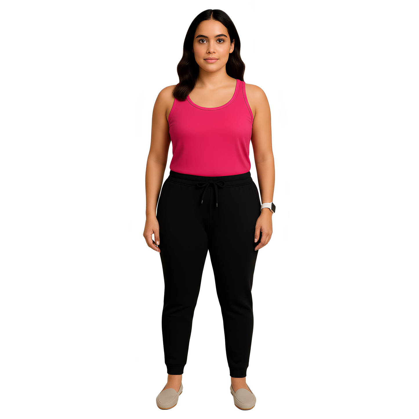 women jogger with zipper pocket