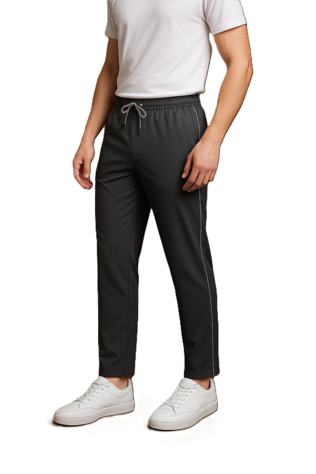 Mens Solid Piping Lower