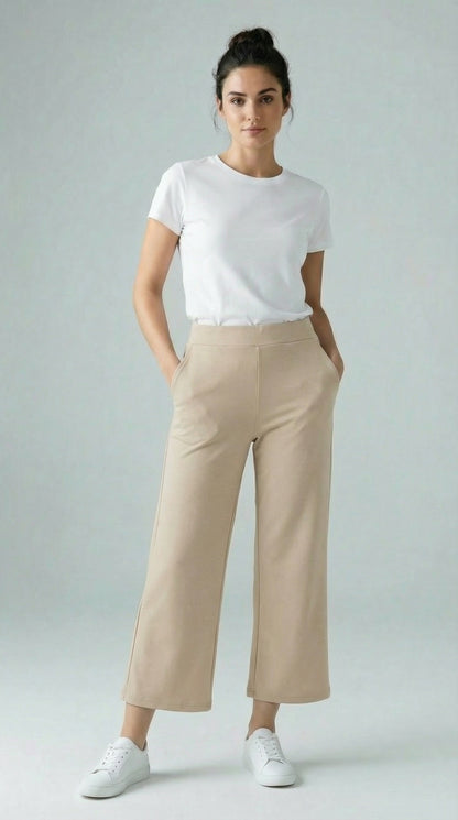 FlowFit Palazzo Pants - BEIGE