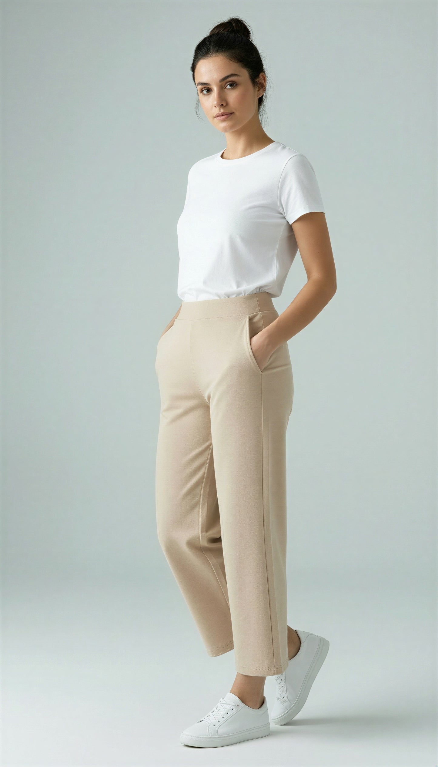 FlowFit Palazzo Pants - BEIGE
