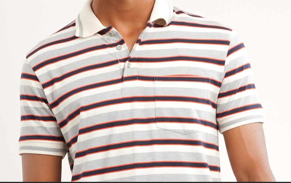 cream grey stripe