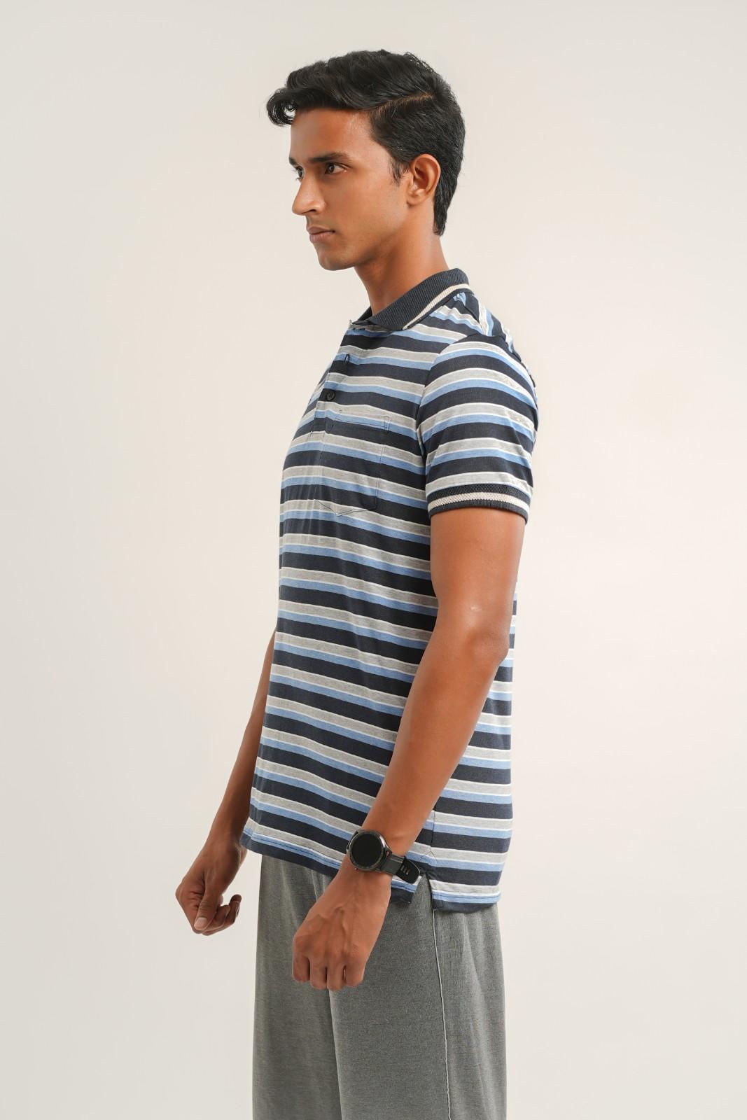 blue grey stripe