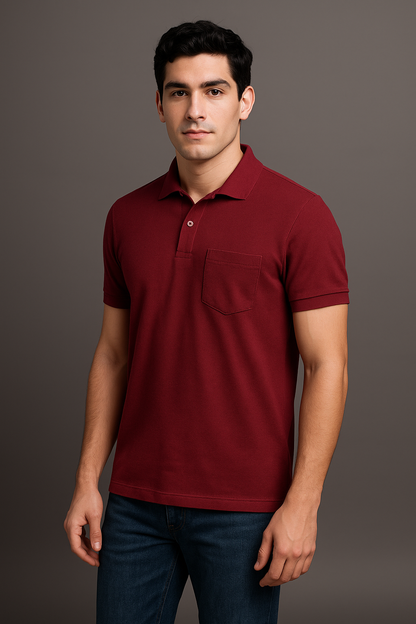 Men Polo With Pocket