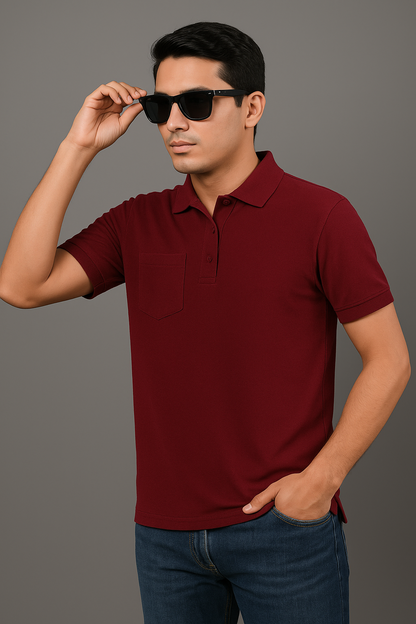 Men Polo With Pocket