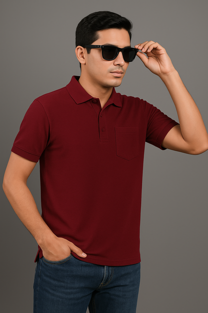 Men Polo With Pocket
