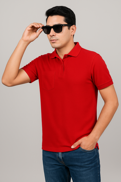 Men Polo With Pocket