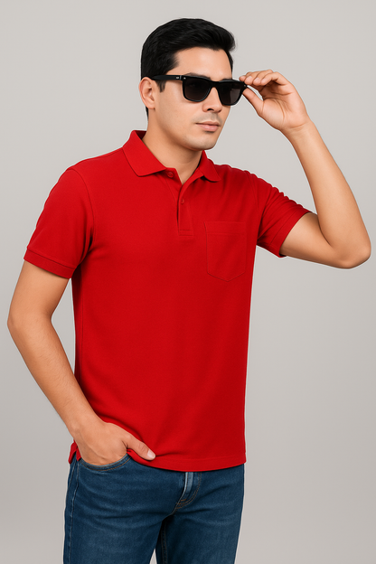 Men Polo With Pocket