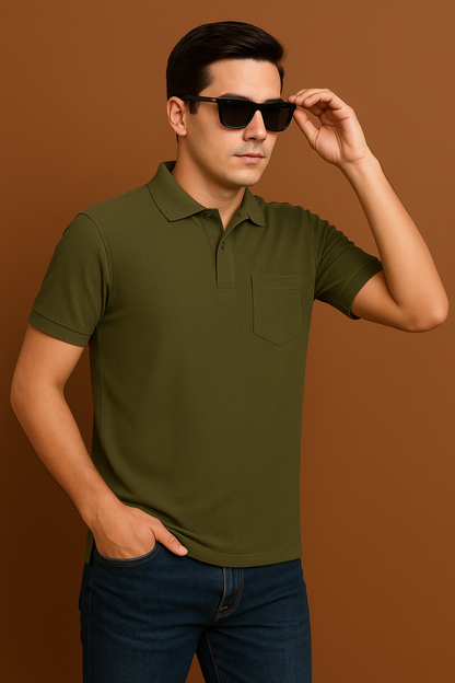 Men Polo With Pocket