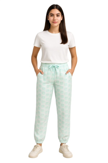 Womens Printed Loopers/ Pyjama