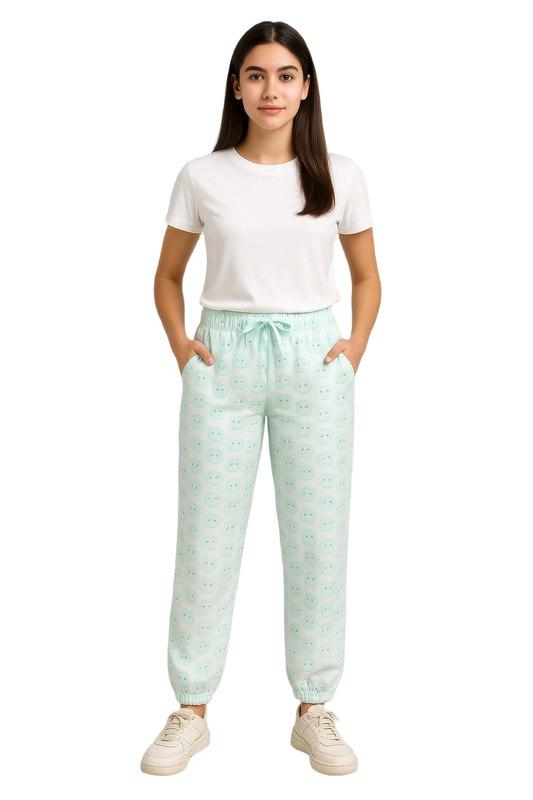 Womens Printed Loopers/ Pyjama