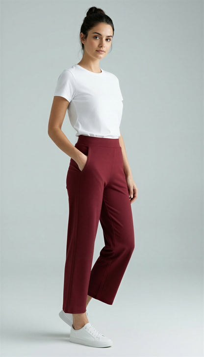 FlowFit Palazzo Pants - MAROON