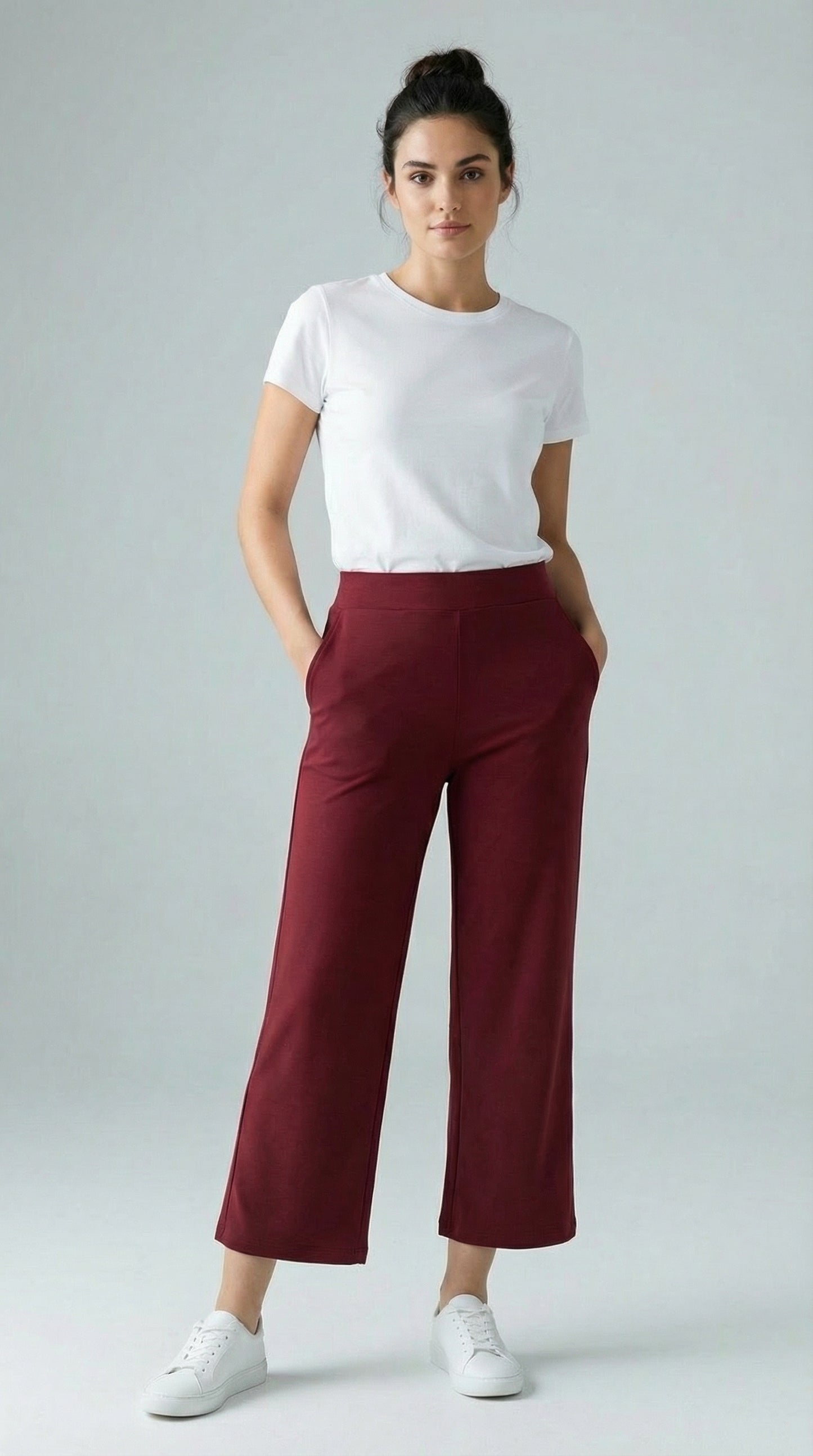 FlowFit Palazzo Pants - MAROON
