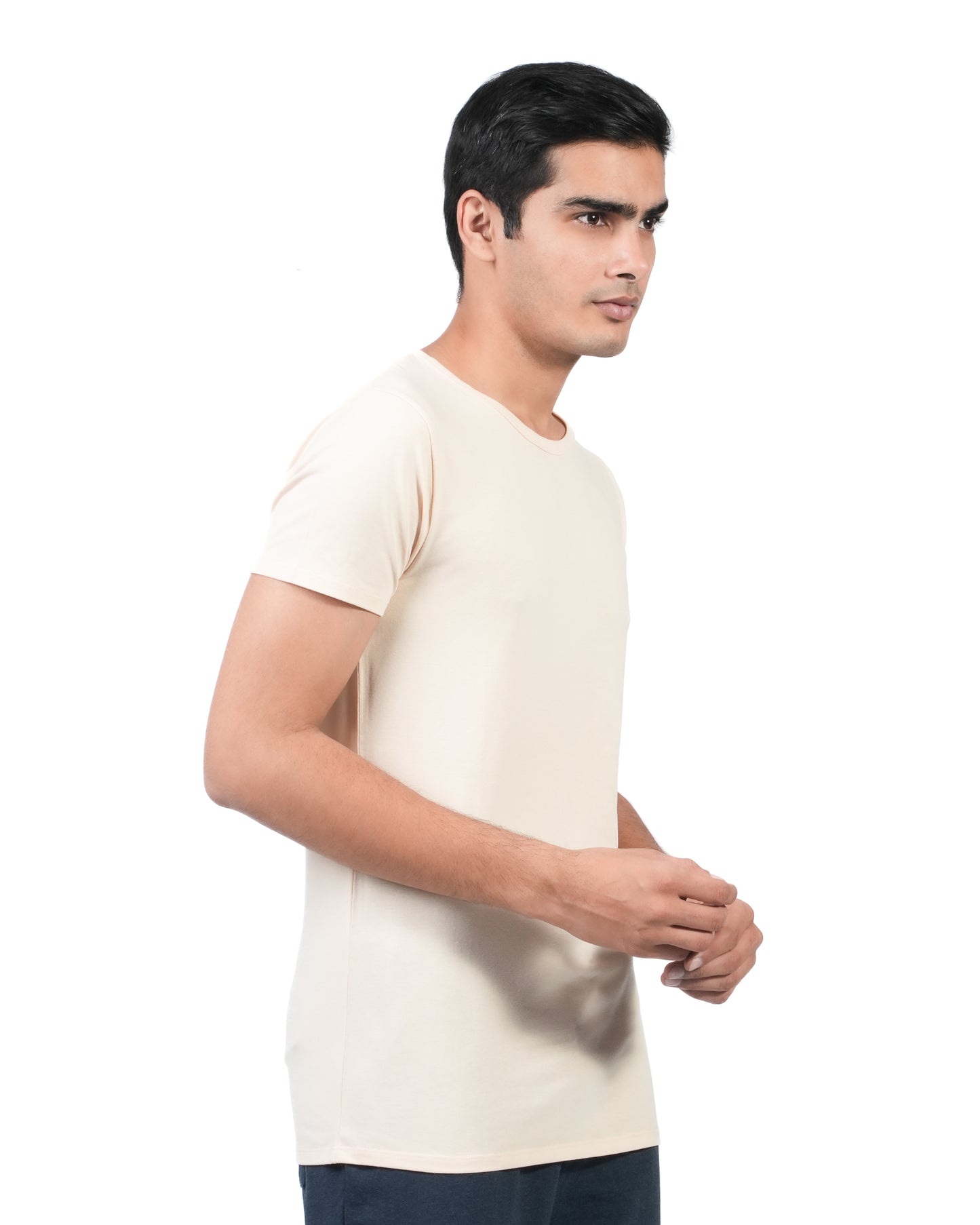 Men's Round Neck Slim Dry Fit T-Shirt