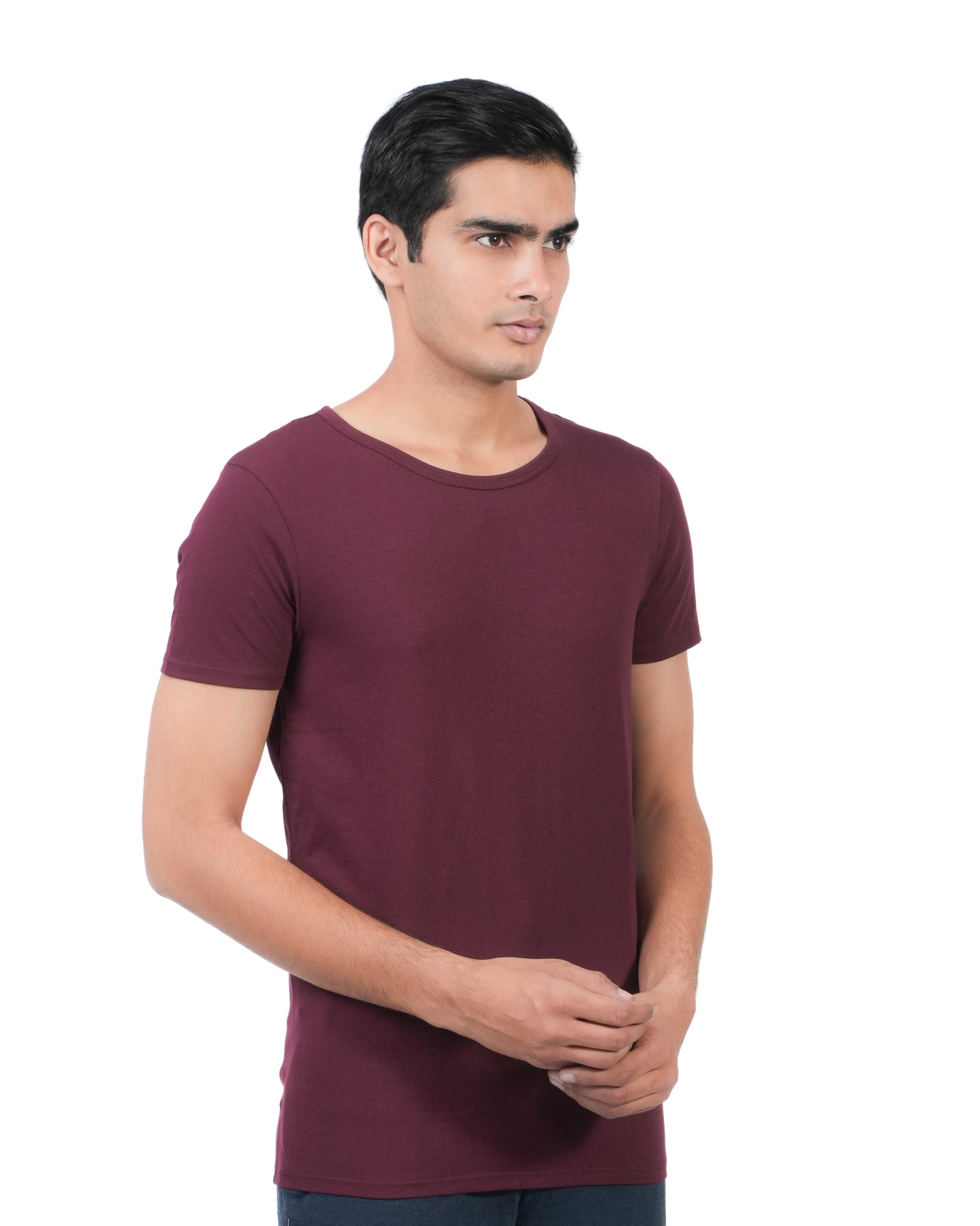 Men's Round Neck Slim Dry Fit T-Shirt