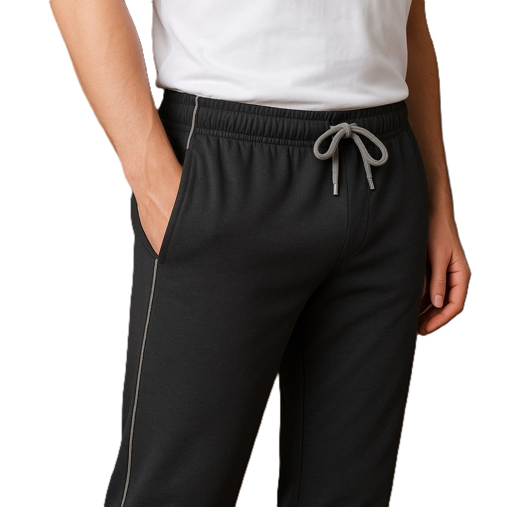 Mens Solid Piping Lower